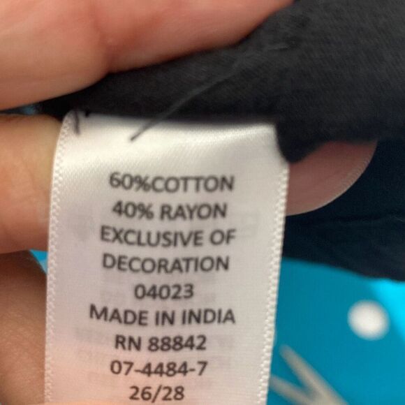 Roaman's Women's Black Embellished Sequin V-Neck 3/4 Sleeve Tunic Size 1X NWOT - Picture 9 of 11